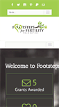 Mobile Screenshot of footstepsforfertility.org