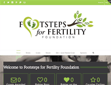 Tablet Screenshot of footstepsforfertility.org
